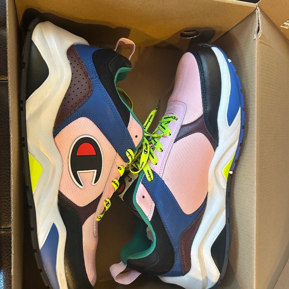 Champion Pink and Blue Sneakers Modern Comfort - Picture 2 of 5